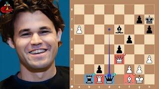 Magnus Carlsen's Masterpiece Against Valentin Dragnev | FIDE Chess Olympiad 2024