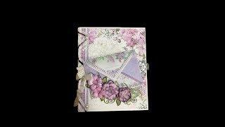 MINI ALBUM TUTORIAL PART 1 LILAC FLOWERS BY SHELLIE GEIGLE JS HOBBIES AND CRAFTS