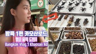 태국 방콕 01. 카오산 로드 혐오 음식 도전!! / Bangkok Vlog.1 Khaosan Rd