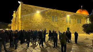 Al AQSA Mosque 4th March Fajar Prayer inside Dome of the Rock