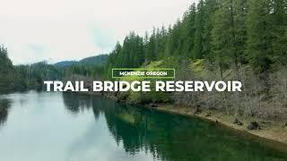 4k Drone Footage Of Mckenzie Oregon's Trail Bridge Reservoir