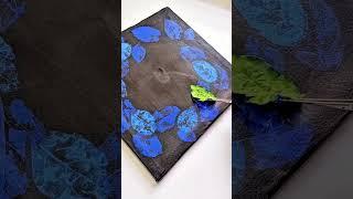 Easy ‘Allah’ name calligraphy in gold-leaf painting  #art #artshorts #shorts