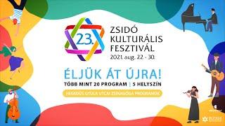 A 23. Zsidó Kulturális Fesztivál programjai a Hegedűs Gyula utcai zsinagógában