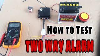 Two Way Alarm | Wire Test Tutorial (part1)