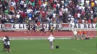 Darvis "Doc" Patton 9.75w at the Texas Relays 2013