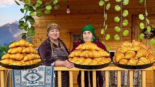 Grandma Cooked Delicious Croissants in the Village | So Delicious