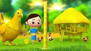 सुनेहरा बाँस मुर्गी का घर - Golden Bamboo Hen House Kahaniya | 3D Hindi Moral Stories JOJO TV Kids