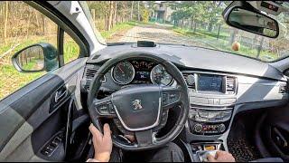 2011 Peugeot 508 I SW [1.6 HDi FAP 112HP] |0-100| POV Test Drive #1663 Joe Black