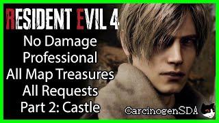 [Part 2, Castle] Resident Evil 4 Remake (PC) - No Damage Professional, All Treasures, All Requests