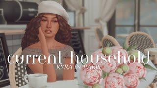 kyra in paris || the sims 4 current household #2