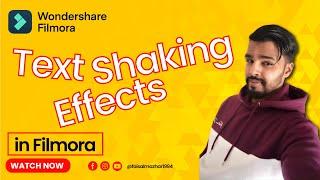 Text Shaking Effects in Filmora - Shake Text Effect in Filmora - Filmora Tutorial