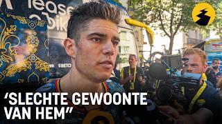 Wout van Aert werd ‘opnieuw’ ingesloten door Jasper Philipsen: “Slechte gewoonte van hem”