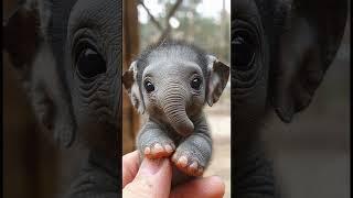 Oh my goodness! Check this out! The tiniest elephant you can imagine