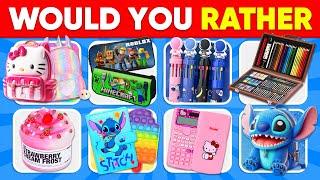 Would You Rather...? School Supplies & Stationery Edition  Moca Quiz