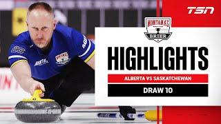 Montana's Brier: Draw 10 - Saskatchewan (Kleiter) 3, Alberta (Jacobs) 6