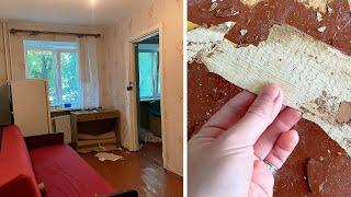 TIME LAPSE. DIY One Room Apartment Renovation with incredible BEFORE & AFTER makeover!