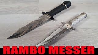 RAMBO 80er JAHRE KIRMES MESSER Vs. ÜBERLEBENSMESSER [Vorstellung + Vergleich | dertestmichel]