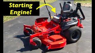 Beginner tutorial - Starting your Zero turn mower