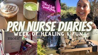 PRN nurse diaries: coffee shops, fave perfume, pilates, trader joes haul & overcoming anxiety