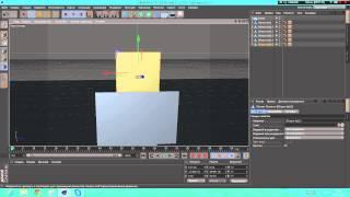 Cinema 4d Minecraft Tutorial - Моделируем персонажа и кости