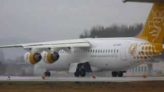 MalmöAviation Avro RJ100 und ein paar andere Take off's am 12.02.2011 in Salzburg