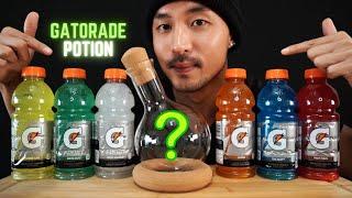 [ASMR] MIXING EVERY GATORADE FLAVOR | DRINKING ASMR | EXTREME GULPS | 99.99% SATISFACTION | POTION