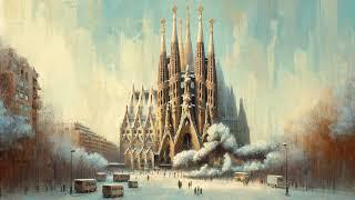 Sagrada Familia with Famous Korean Artist Park Soo-keun #AI #AIimage #painting #Korean