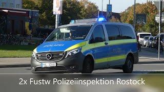 [zügige Einsatzfahrt] 2x Fustw Polizeiinspektion Rostock