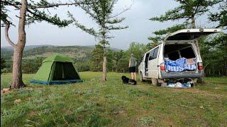 Single camping - Siberia - Lake Baikal | vanlife | relax | asmr |