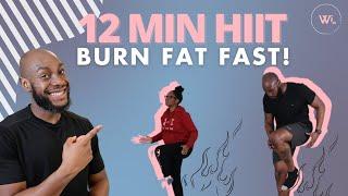 15 Minute Beginner Friendly Fat Burning HIIT Workout