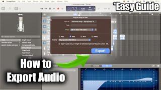 Export Audio from GarageBand 2023