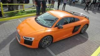 Orange Audi R8 V10 Plus