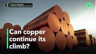 Copper futures on track for highest level in two years