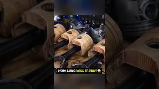 We run an engine on wooden pistons