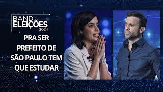 Tabata Amaral questiona Pablo Marçal sobre condenação e Boulos promete provas