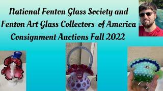 National Fenton Glass Society and Fenton Art Glass Collectors of America Consignment Auction Fall 22