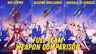 Camellya Full Team Weapon Comparison | Tower of Adversity Test - Wuthering Waves