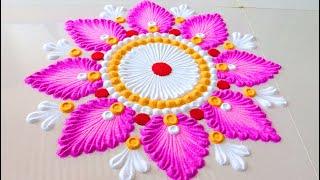 Easy And Latest Rangoli Designs जो आप भी बना लेंगे || Beautiful Diwali Rangoli Designs