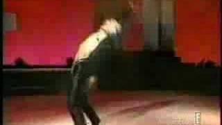 Dancing guy kicks himself in the face