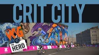 #295. ZWIFT Crit City  ///  WKG vs THE HERD