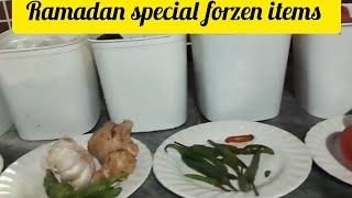 Frozen items | Ramadan special | How to make our meals fast
