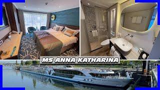 Flusskreuzfahrtschiff Anna Katharina | Außenkabine mit französischem Balkon Oriondeck | 4K