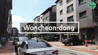 [4k60fps] 수원 원천동 걷기, Woncheon-dong, Suwon, South Korea, 2019-09