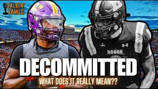 DECOMMITTED: What Does It REALLY Mean?? | Tennessee Vols Football