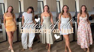 HOUSE OF CB  US 8/10 MIDSIZE TRY ON HAUL | soft feminine dresses for summer! | mikayla jade rogers