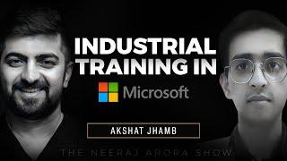 30,000 to 1 Lakh stipend in Industrial Training | Industrial Training in Microsoft | Neeraj Arora