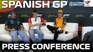 F1 Pre-Race Press Conference Spanish GP 2025 | Lando Norris, Carlos Sainz, Oliver Bearman