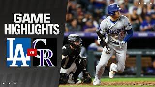 Dodgers vs. Rockies Game Highlights (9/28/24) | MLB Highlights