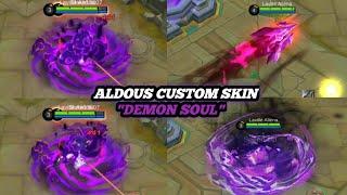 New! Script Skin Aldous "Demon Soul" - Custom Skin By Mobizii CH