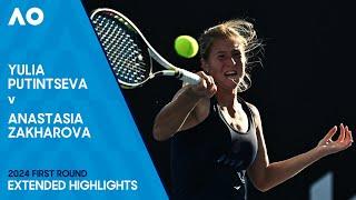 Yulia Putintseva v Anastasia Zakharova Extended Highlights | Australian Open 2024 First Round